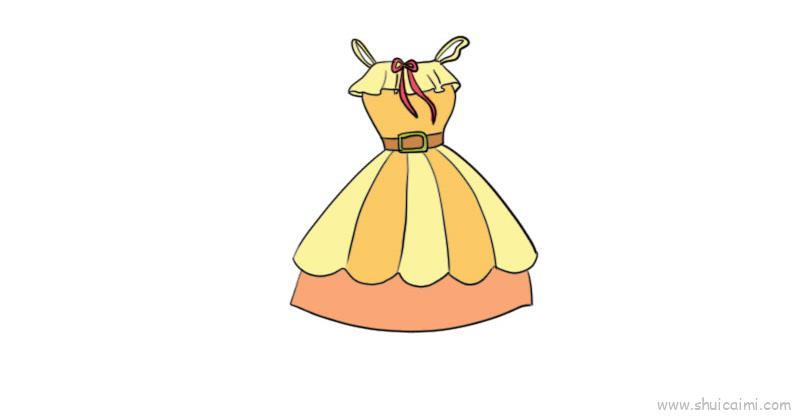 连衣裙儿童画怎么画 连衣裙简笔画图片大全