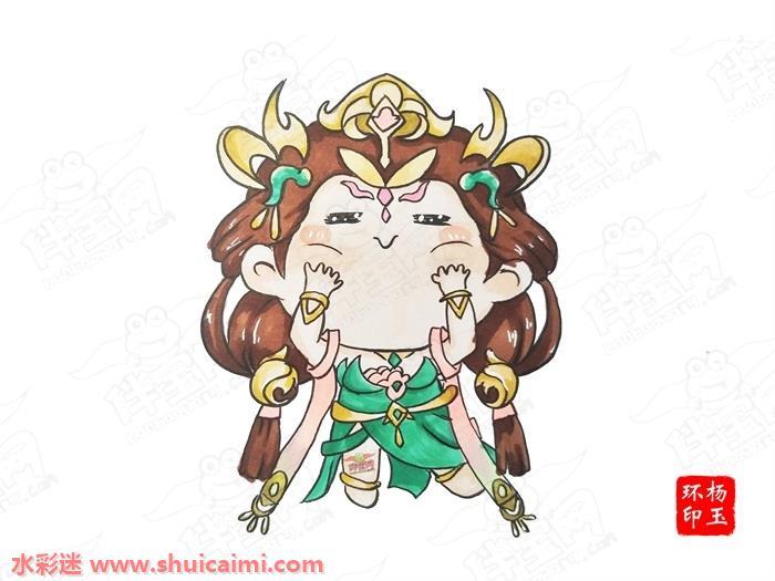 王者荣耀q版人物怎么画 王者荣耀q版人物简笔画步骤