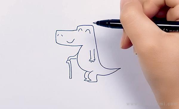 鳄鱼先生简笔画怎么画 鳄鱼先生简笔画顺序