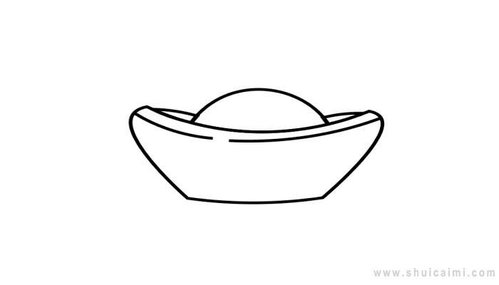 金元宝简笔画怎么画 金元宝简笔画好看