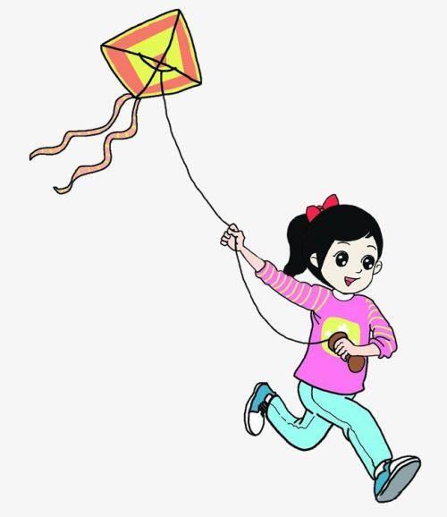放风筝简笔画 放风筝简笔画儿童画