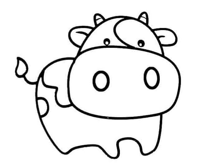 老牛简笔画 老牛简笔画彩色