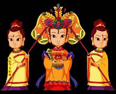 王母娘娘Q版简笔画 王母娘娘怎么画简笔画卡通