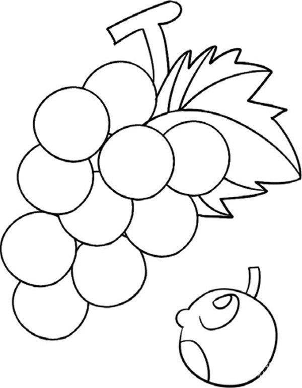 一串葡萄的简笔画怎么画 一串葡萄简笔画好看