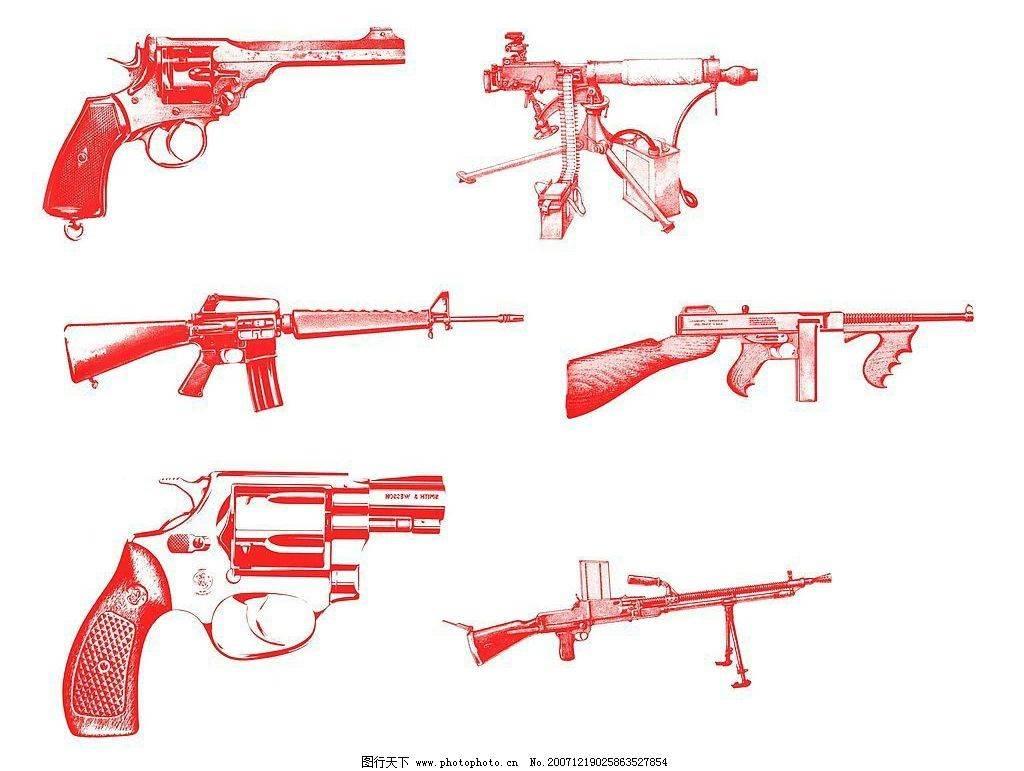 枪支简笔画 枪支简笔画图片