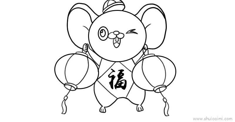 提灯笼儿童画怎么画 提灯笼简笔画画法