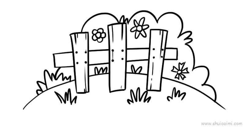 花园儿童画怎么画 花园简笔画好看