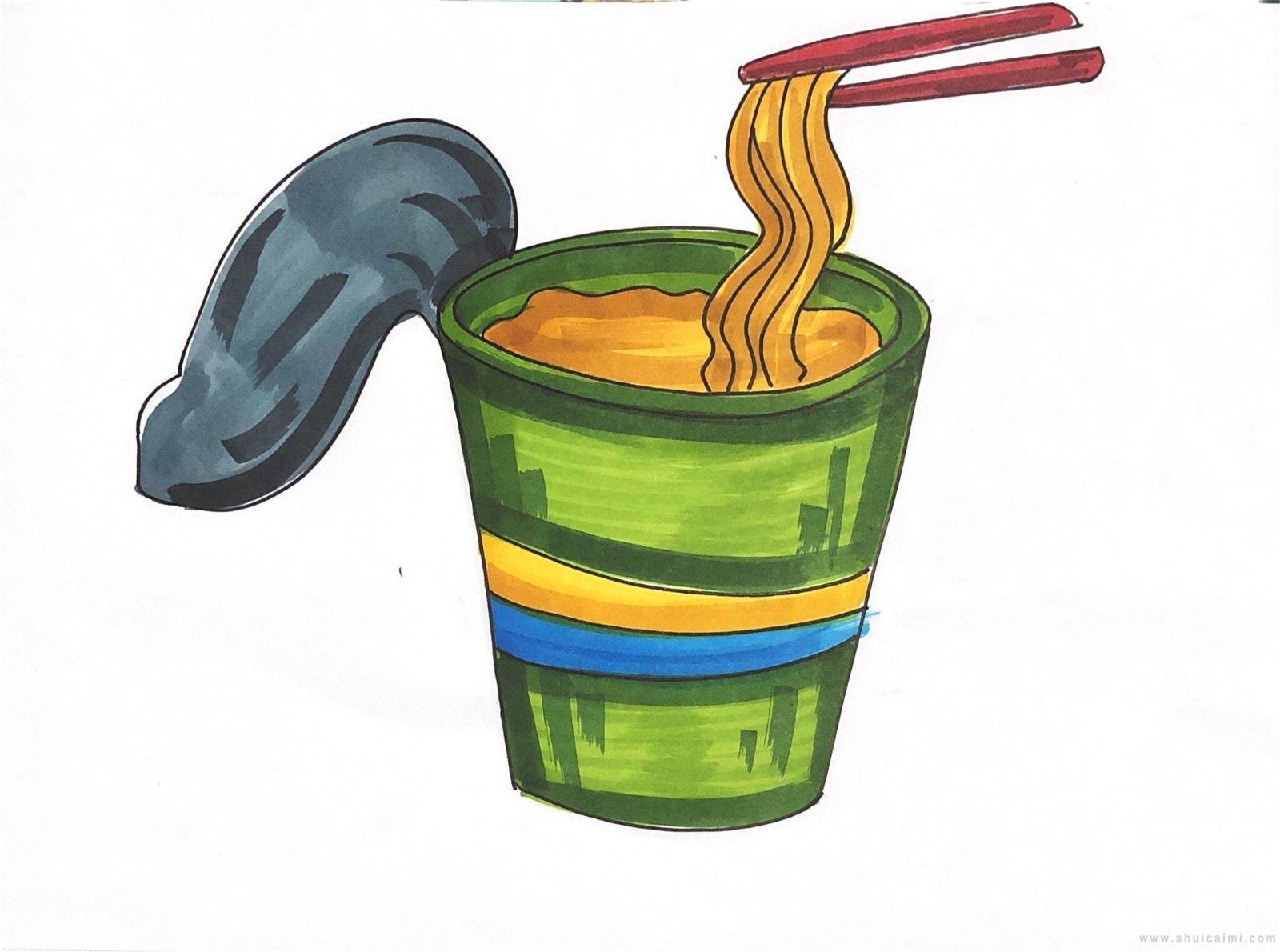方便面简笔画怎么画 方便面简笔画简单又好看