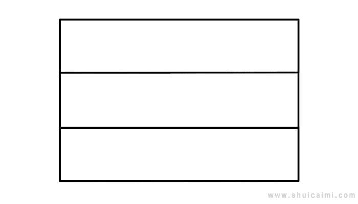 印度国旗简笔画怎么画 印度国旗简笔画顺序