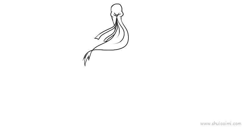 古风女孩背影儿童画怎么画 古风女孩背影简笔画画法