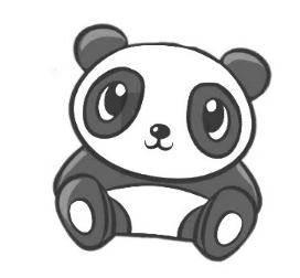 熊猫简笔画图片 熊猫简笔画图片可爱简单