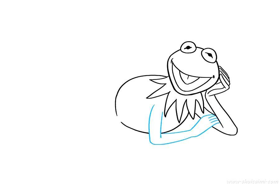 青蛙克米特怎么画 青蛙克米特简笔画简单又漂亮彩色