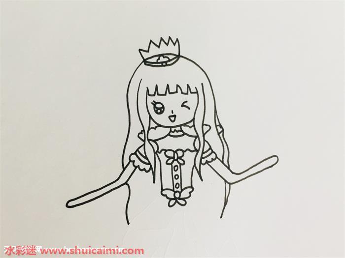 白光莹怎么画 白光莹简笔画步骤