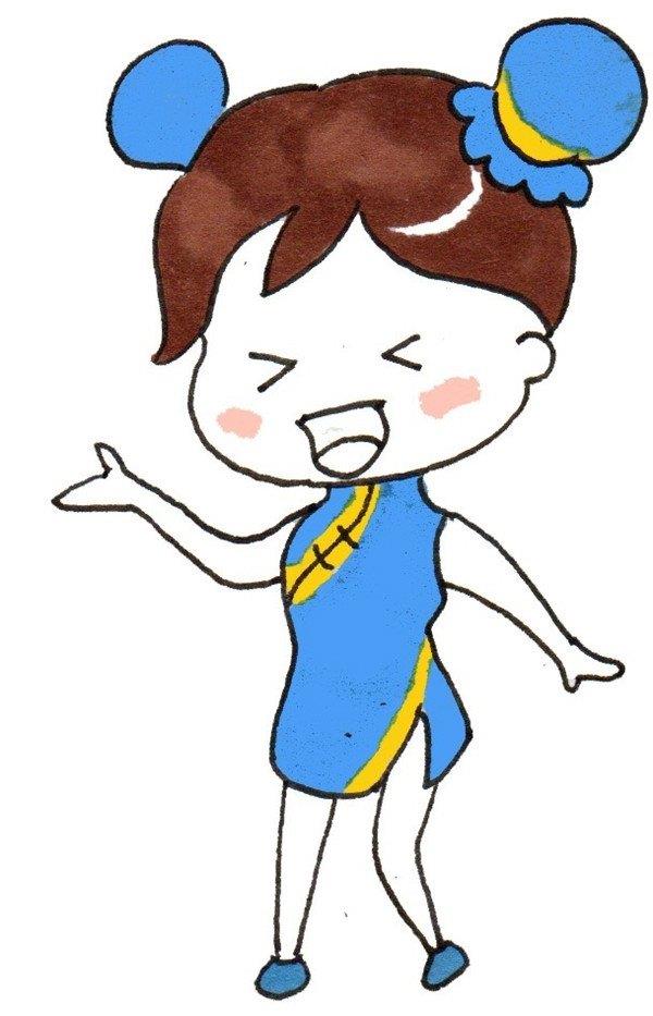 小女孩的简笔画怎么画 小女孩的简笔画图片大全