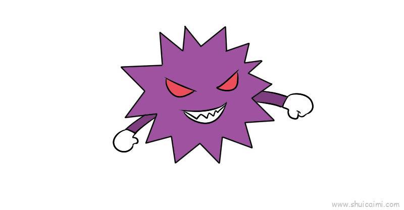 小病毒儿童画怎么画 小病毒简笔画图片