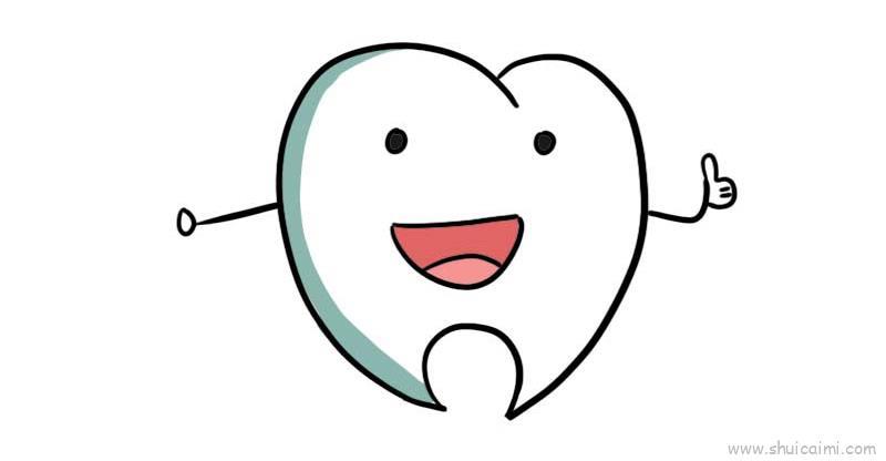 牙齿儿童画怎么画 牙齿简笔画简单又好看