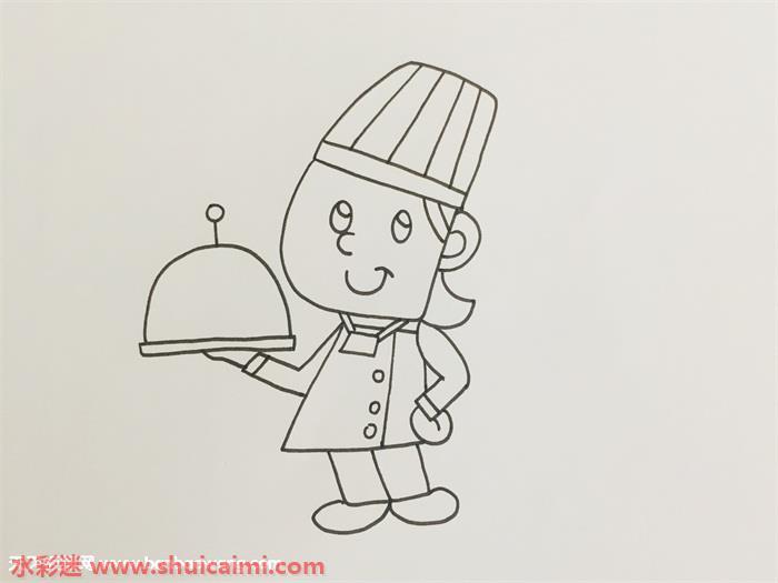 厨师怎么画 厨师简笔画图片大全彩色