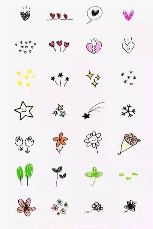 小装饰简笔画 小装饰简笔画可爱清新简单图案