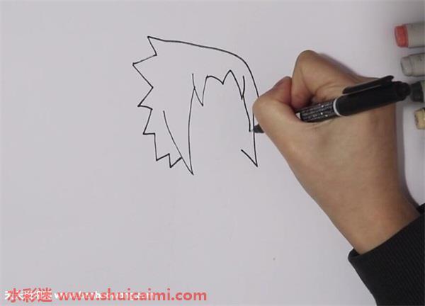 佐助怎么画 佐助简笔画彩色