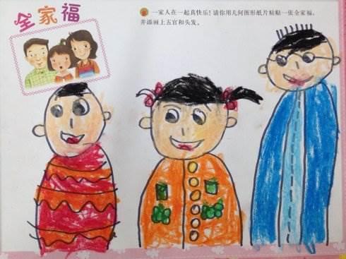 过年全家福儿童画怎么画 过年全家福儿童