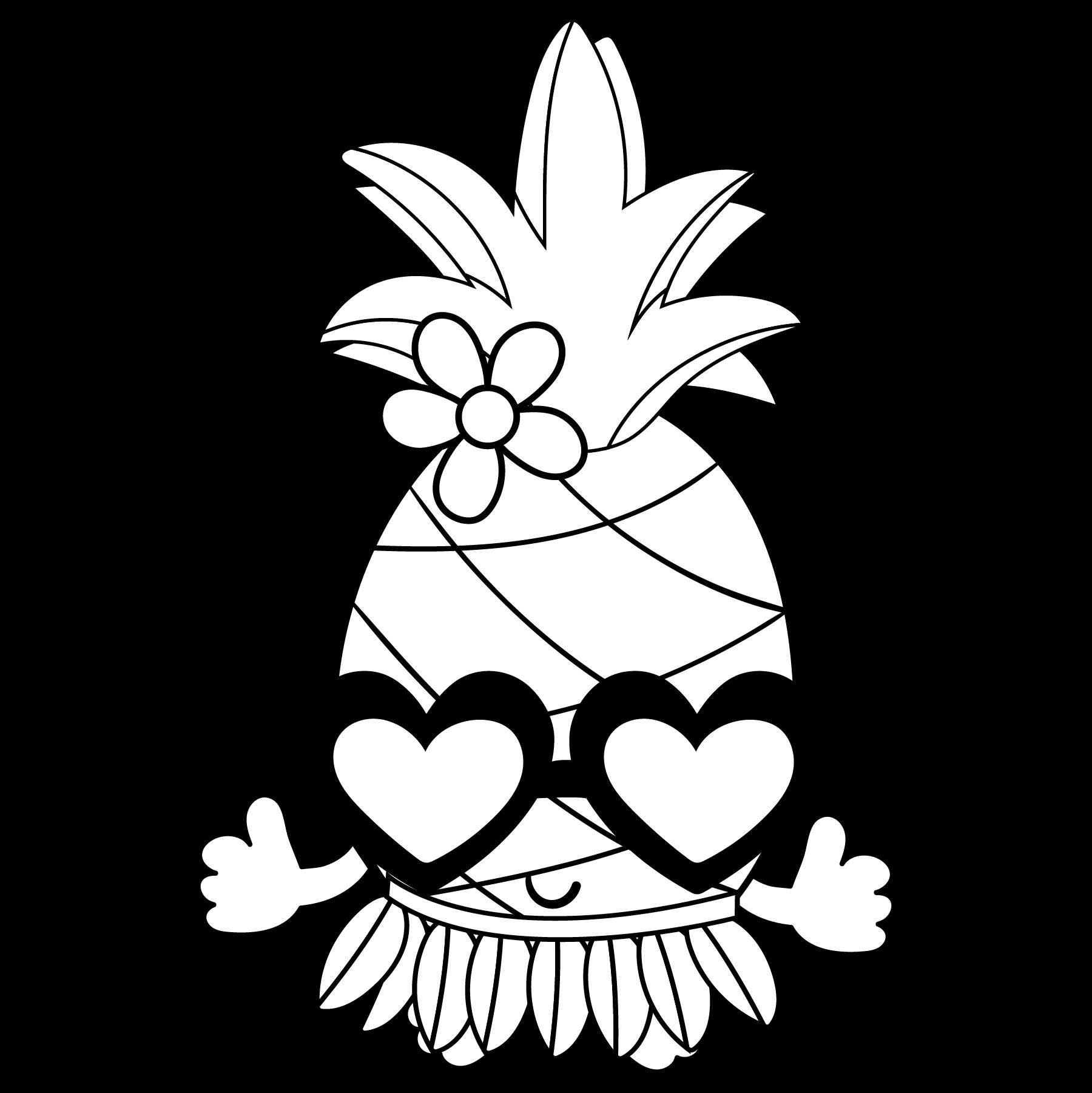 菠萝简笔画 菠萝简笔画法