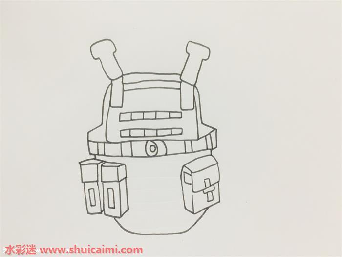 绝地求生三级甲怎么画 绝地求生三级甲简笔画画法