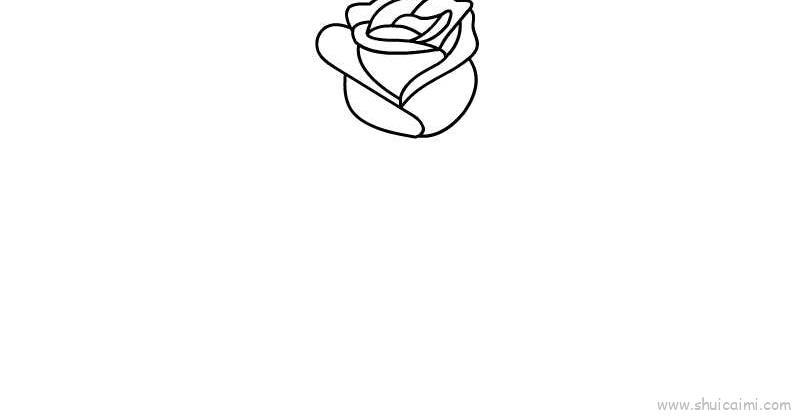 玫瑰花儿童画怎么画 玫瑰花简笔画好看