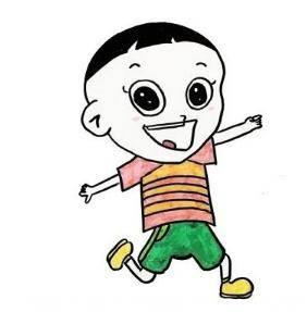 大头儿子简笔画 大头儿子简笔画简单又漂亮