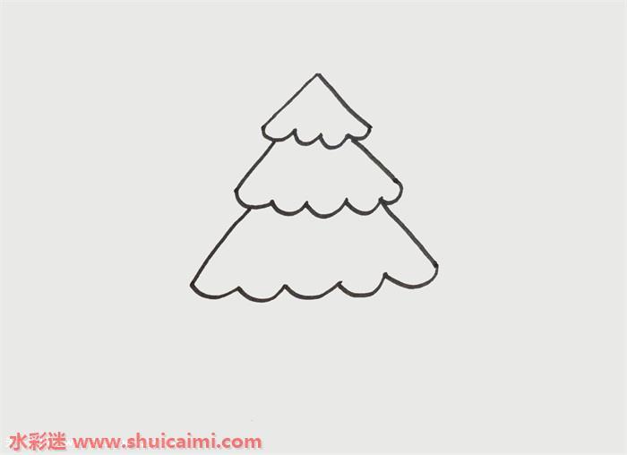 松树怎么画 松树简笔画简单易画彩色