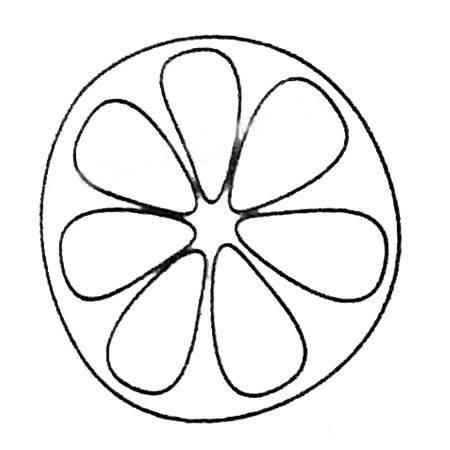 橘子简笔画 橘子简笔画图片