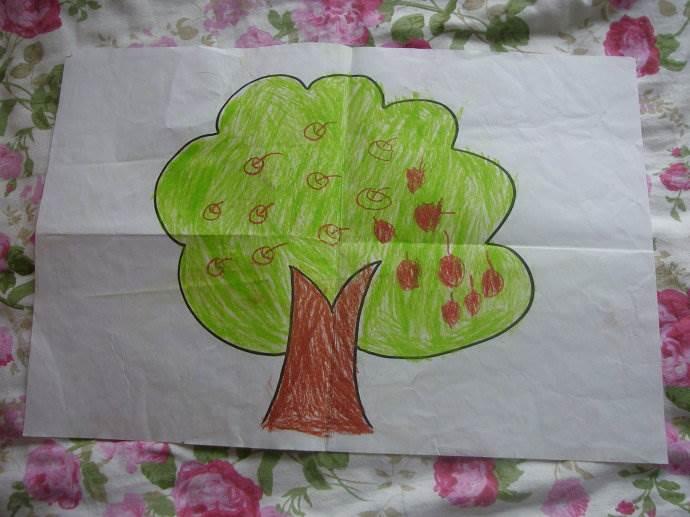 水果树简笔画图片大全 水果树简笔画图片带颜色