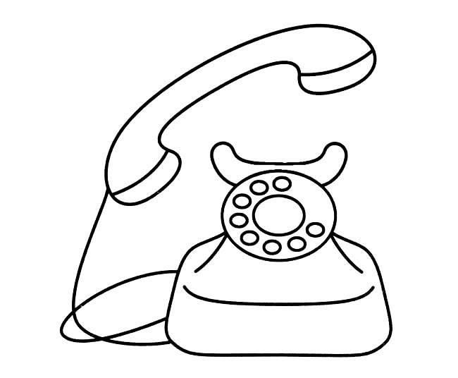 电话简笔画 电话简笔画图片