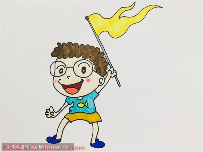 导游怎么画 导游简笔画简单又漂亮彩色