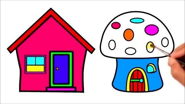 幼儿园房子简笔画图片大全 幼儿园房子简笔画图片大全带颜色
