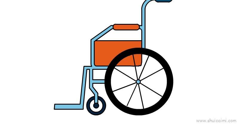轮椅儿童画怎么画 轮椅简笔画顺序