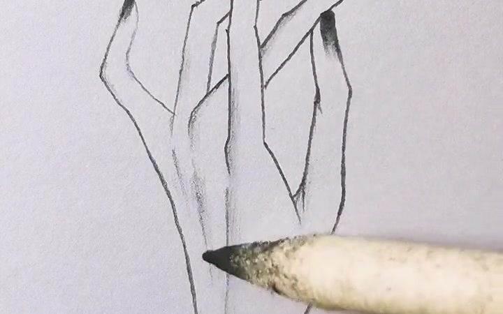 简笔画手 简笔画手势