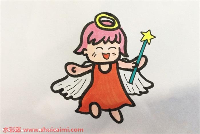 好看的Q版小天使简笔画简单教程
