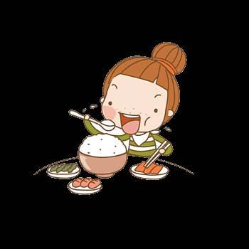 吃饭简笔画 吃饭简笔画儿童画