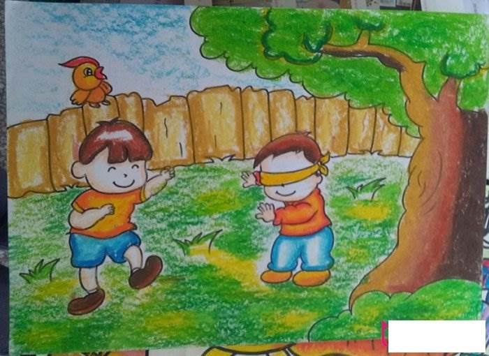 捉迷藏 简笔画 捉迷藏简笔画
