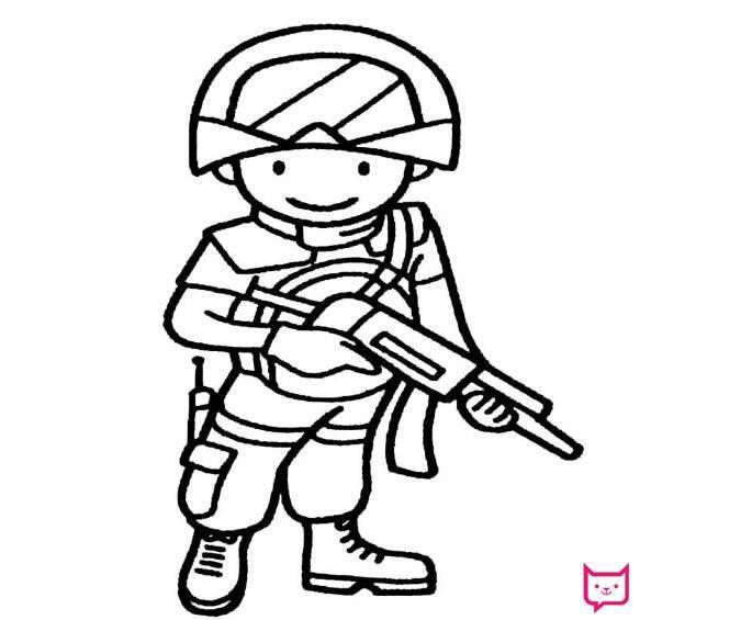 士兵简笔画 古代士兵简笔画图片