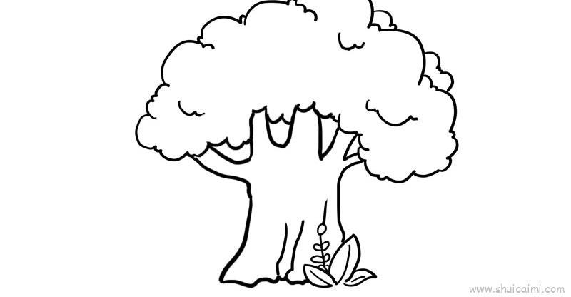 森林王国儿童画怎么画 森林王国简笔画步骤