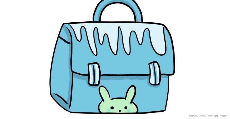 手提包儿童画怎么画 手提包简笔画步骤