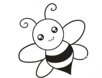 简笔画蜜蜂 简笔画蜜蜂采蜜
