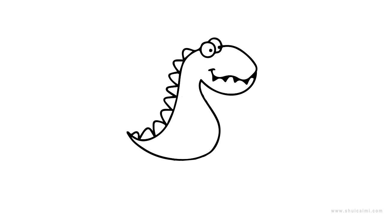 可爱恐龙简笔画怎么画 可爱恐龙简笔画图片