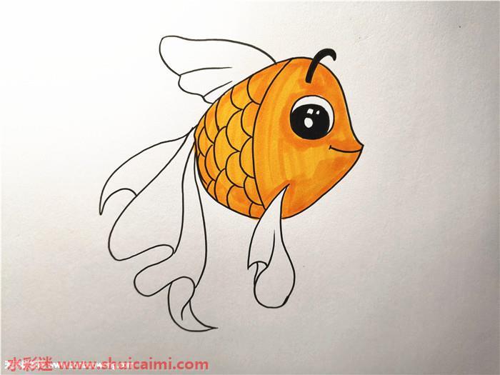 小金鱼怎么画 小金鱼简笔画画法