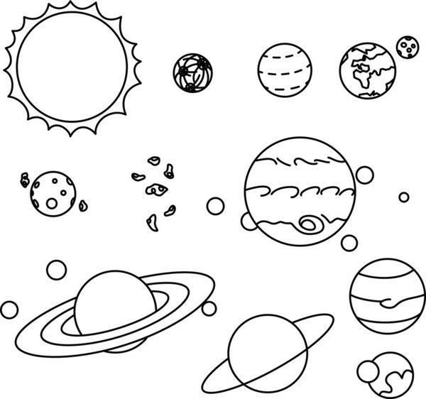 星球简笔画图片大全 星球简笔画图片大全彩色
