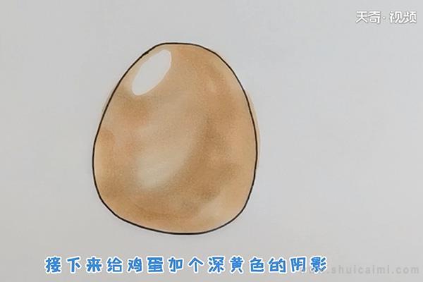 鸡蛋简笔画怎么画 鸡蛋简笔画图片
