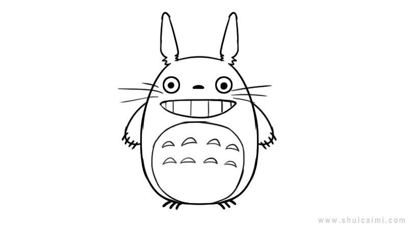 龙猫简笔画怎么画 龙猫简笔画简单又好看