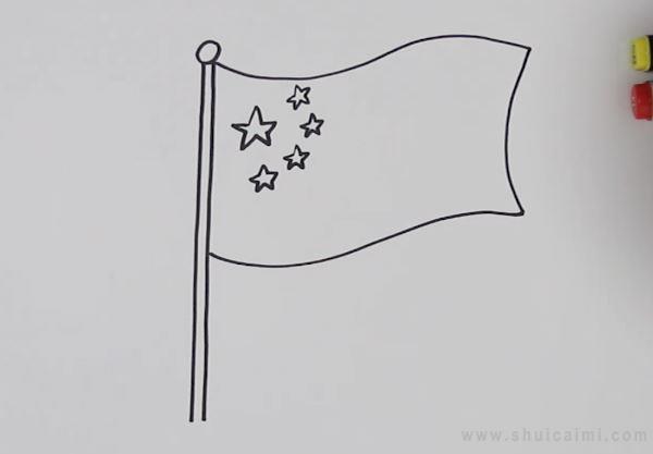 国旗简笔画怎么画 国旗简笔画画法