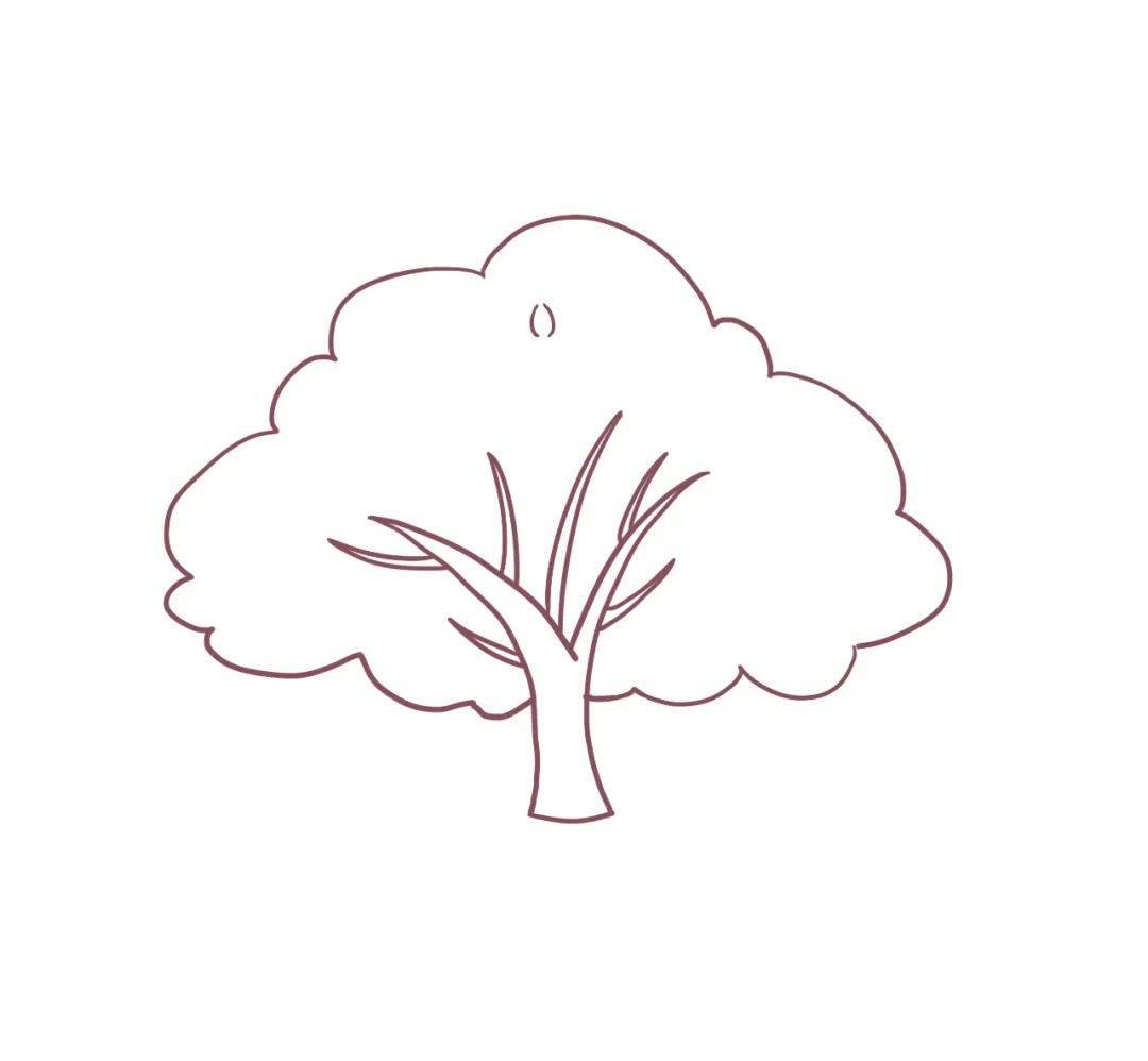 简笔画树 简笔画树怎么画简单又好看